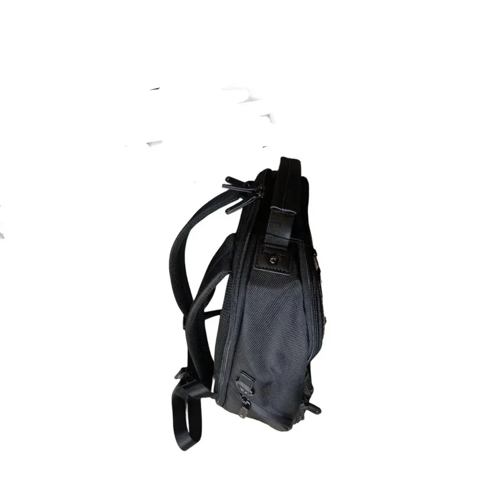 Robert Graham Black Nylon Backpack Carbon Fiber Trim Paisley Lining NWT $228 - Picture 13 of 16